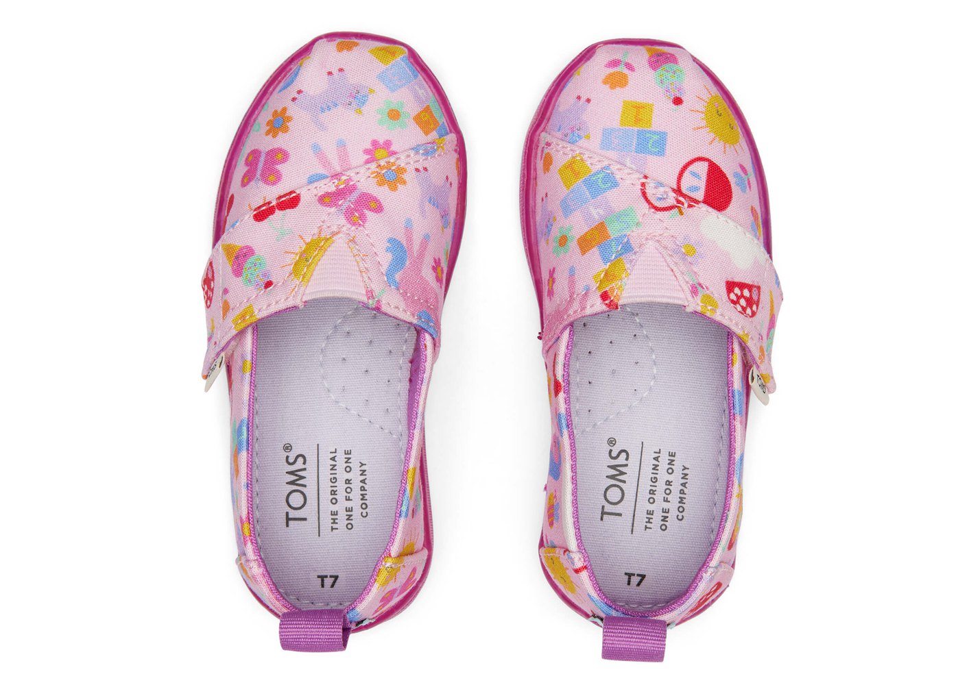 Toms Alpargata Tiny Unicorns Espadrille Pink - Kids - 34201-GAYQ